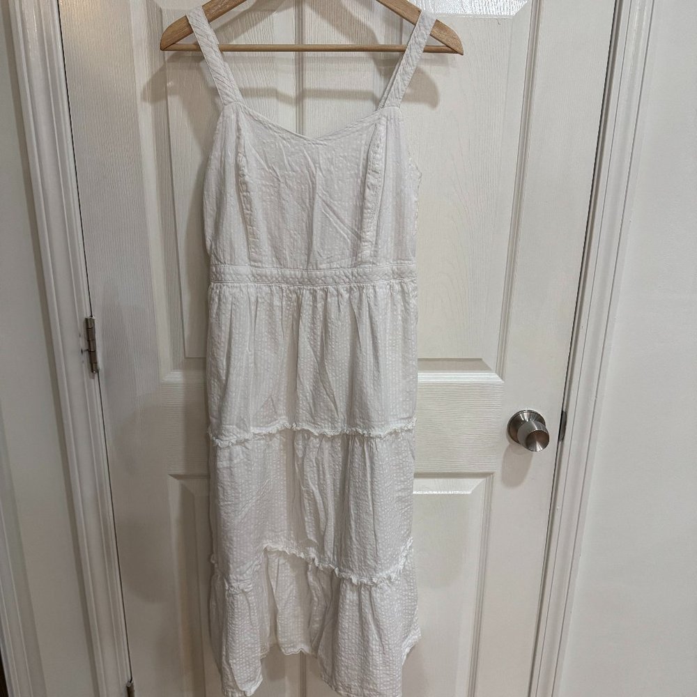 Joyana White Tiered Dress